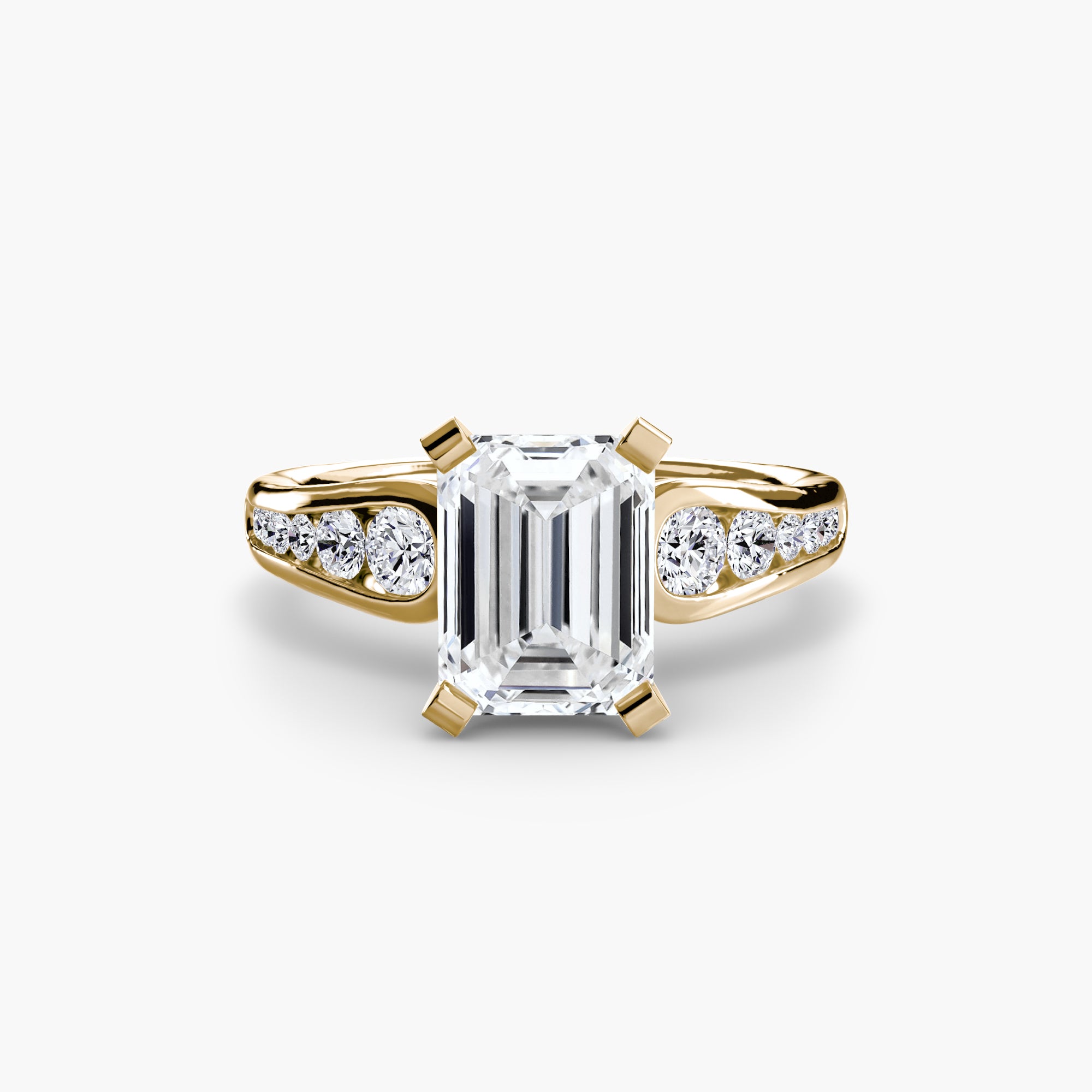 Solitaire with Pavé 2-setting-The Diamond Setter