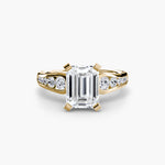 Solitaire with Pavé 2-setting-The Diamond Setter