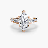 Solitaire with Pavé 2-setting-The Diamond Setter