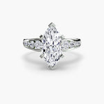 Solitaire with Pavé 2-setting-The Diamond Setter