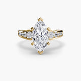 Solitaire with Pavé 2-setting-The Diamond Setter