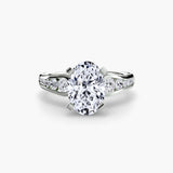 Solitaire with Pavé 2-setting-The Diamond Setter