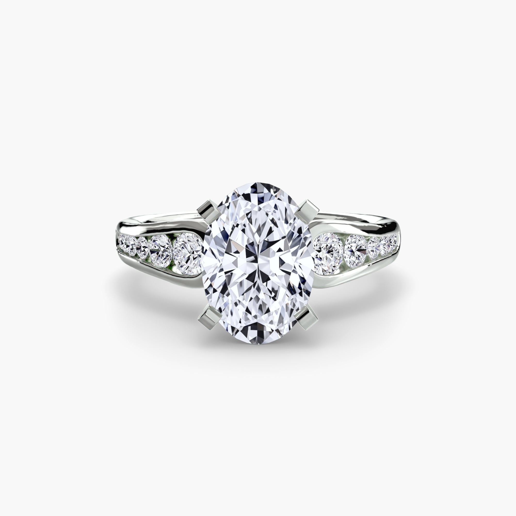Solitaire with Pavé 2-setting-The Diamond Setter