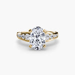 Solitaire with Pavé 2-setting-The Diamond Setter