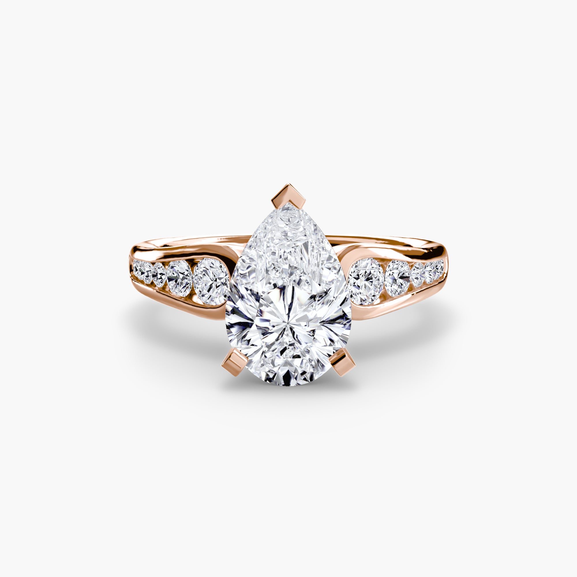 Solitaire with Pavé 2-setting-The Diamond Setter