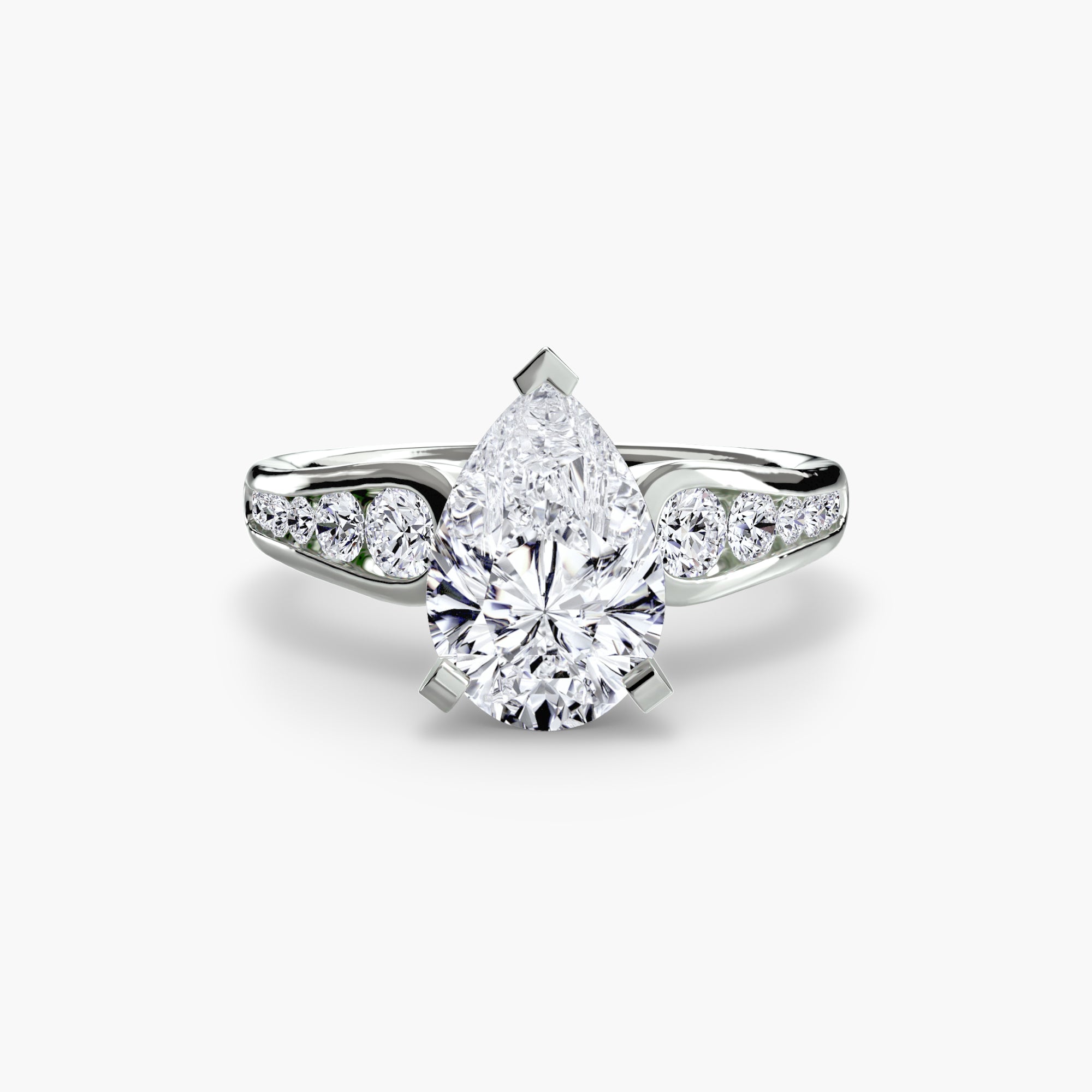 Solitaire with Pavé 2-setting-The Diamond Setter