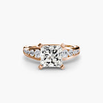 Solitaire with Pavé 2-setting-The Diamond Setter