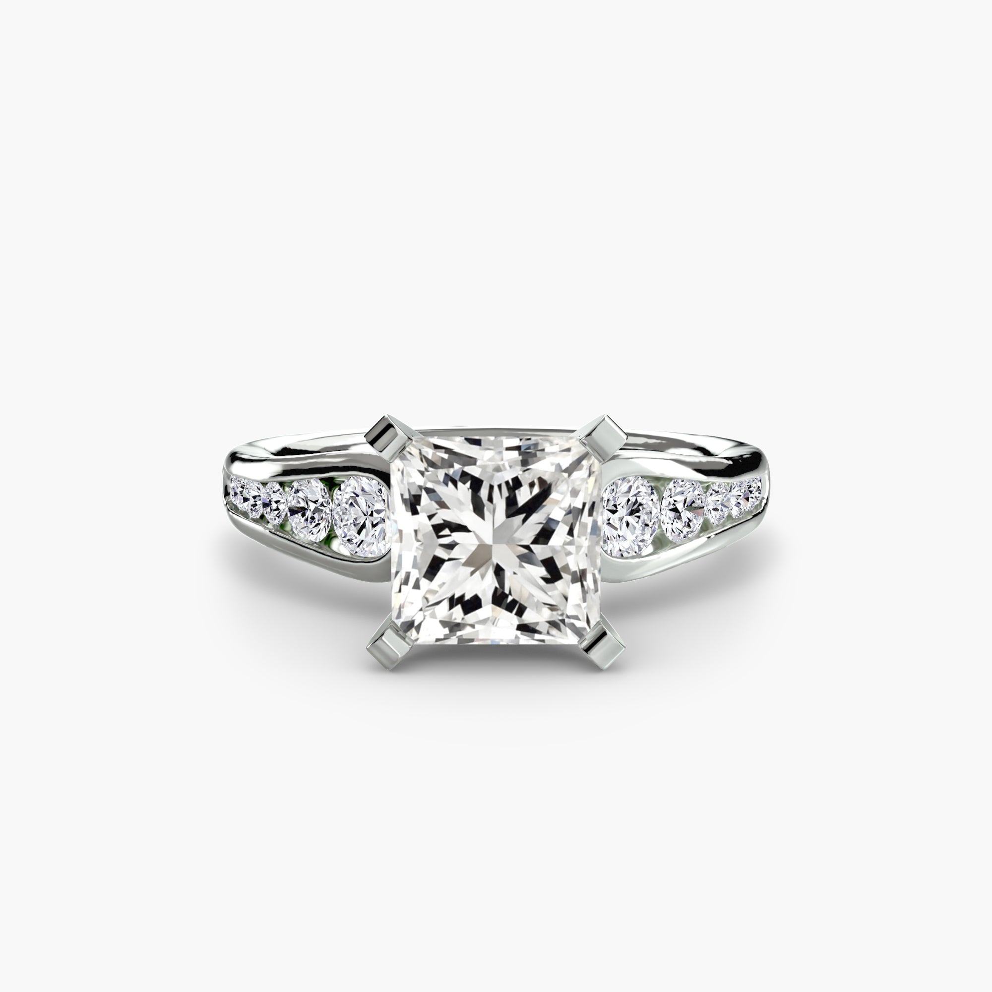 Solitaire with Pavé 2-setting-The Diamond Setter