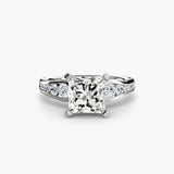 Solitaire with Pavé 2-setting-The Diamond Setter