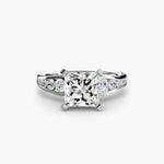 Solitaire with Pavé 2-setting-The Diamond Setter