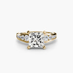 Solitaire with Pavé 2-setting-The Diamond Setter