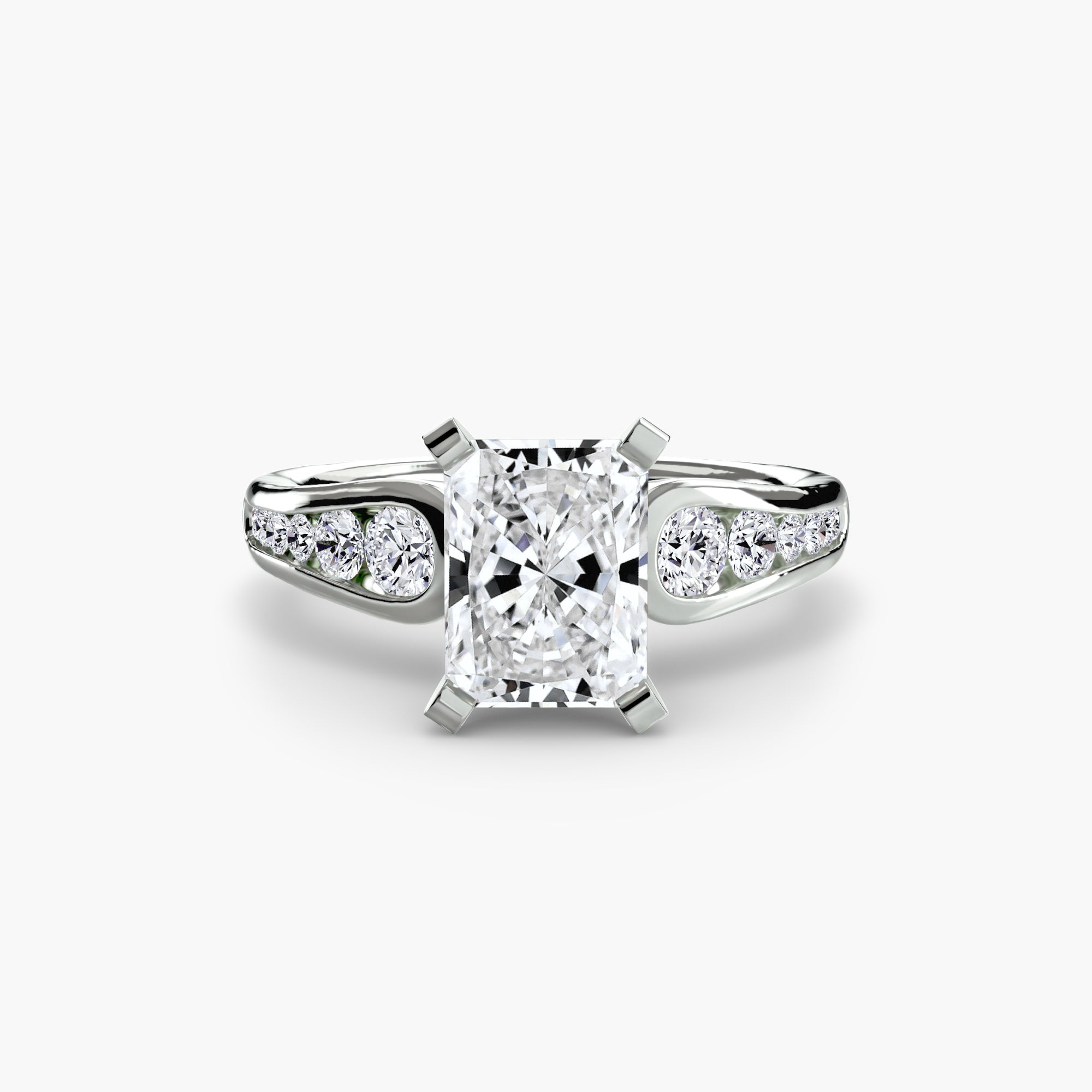 Solitaire with Pavé 2-setting-The Diamond Setter