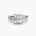 Solitaire with Pavé 2-setting-The Diamond Setter