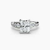 Solitaire with Pavé 2-setting-The Diamond Setter