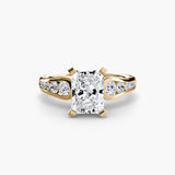 Solitaire with Pavé 2-setting-The Diamond Setter