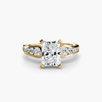 Solitaire with Pavé 2-setting-The Diamond Setter