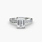 Solitaire with Pavé 3-setting-The Diamond Setter