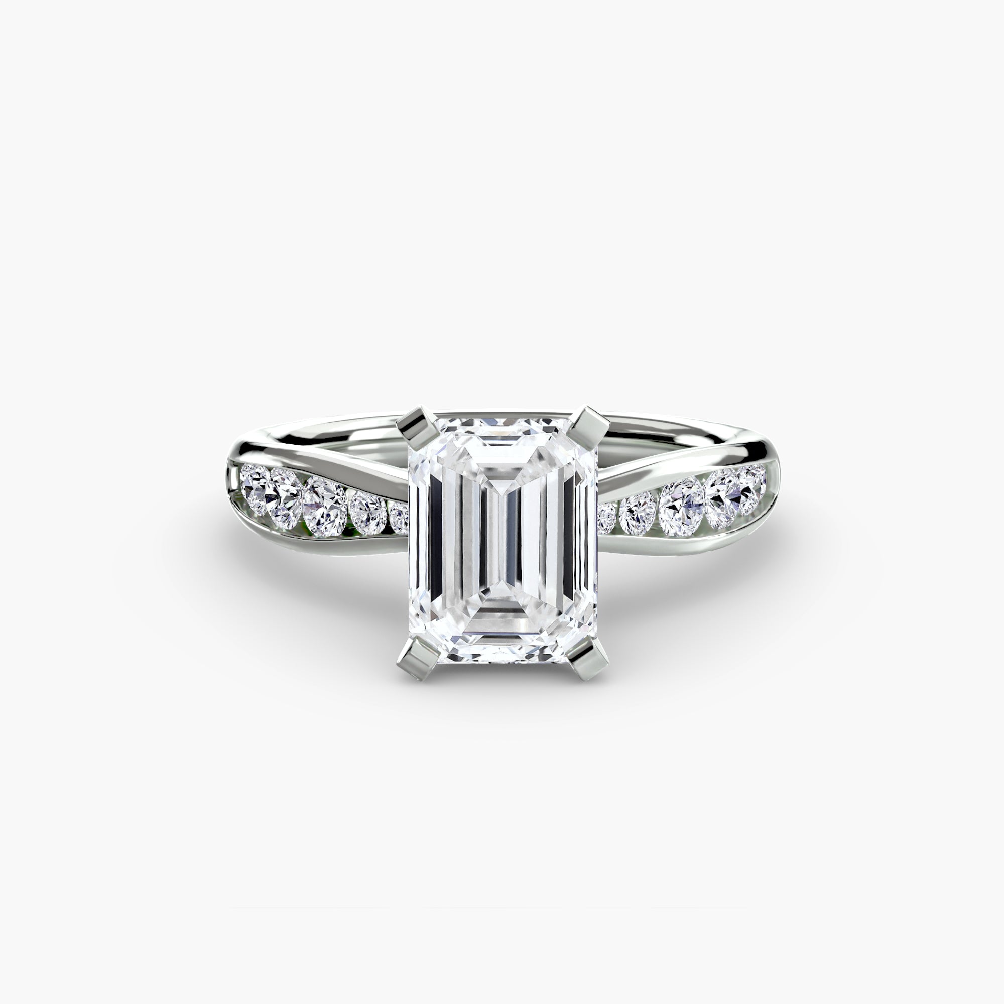 Solitaire with Pavé 3-setting-The Diamond Setter