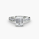 Solitaire with Pavé 3-setting-The Diamond Setter