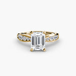Solitaire with Pavé 3-setting-The Diamond Setter