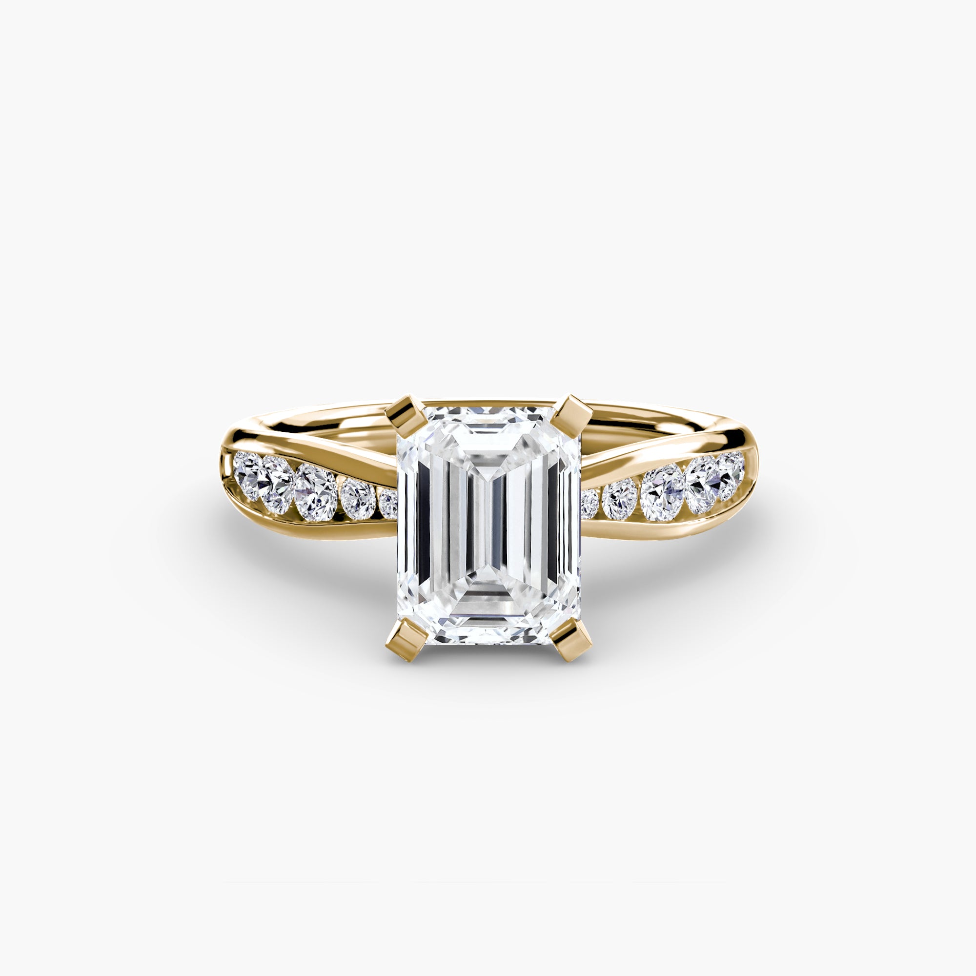 Solitaire with Pavé 3-setting-The Diamond Setter