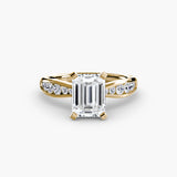 Solitaire with Pavé 3-setting-The Diamond Setter