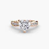 Solitaire with Pavé 3-setting-The Diamond Setter