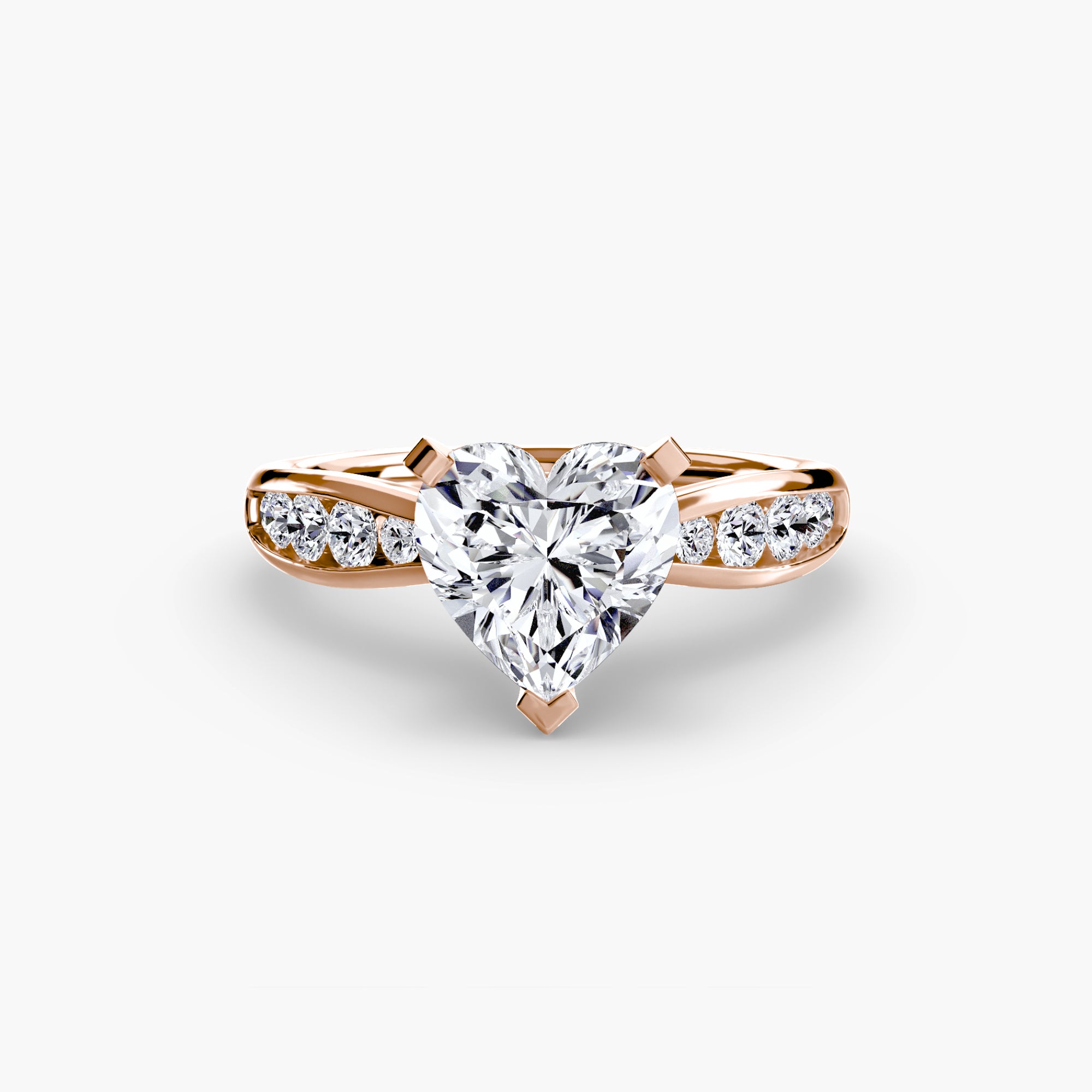 Solitaire with Pavé 3-setting-The Diamond Setter