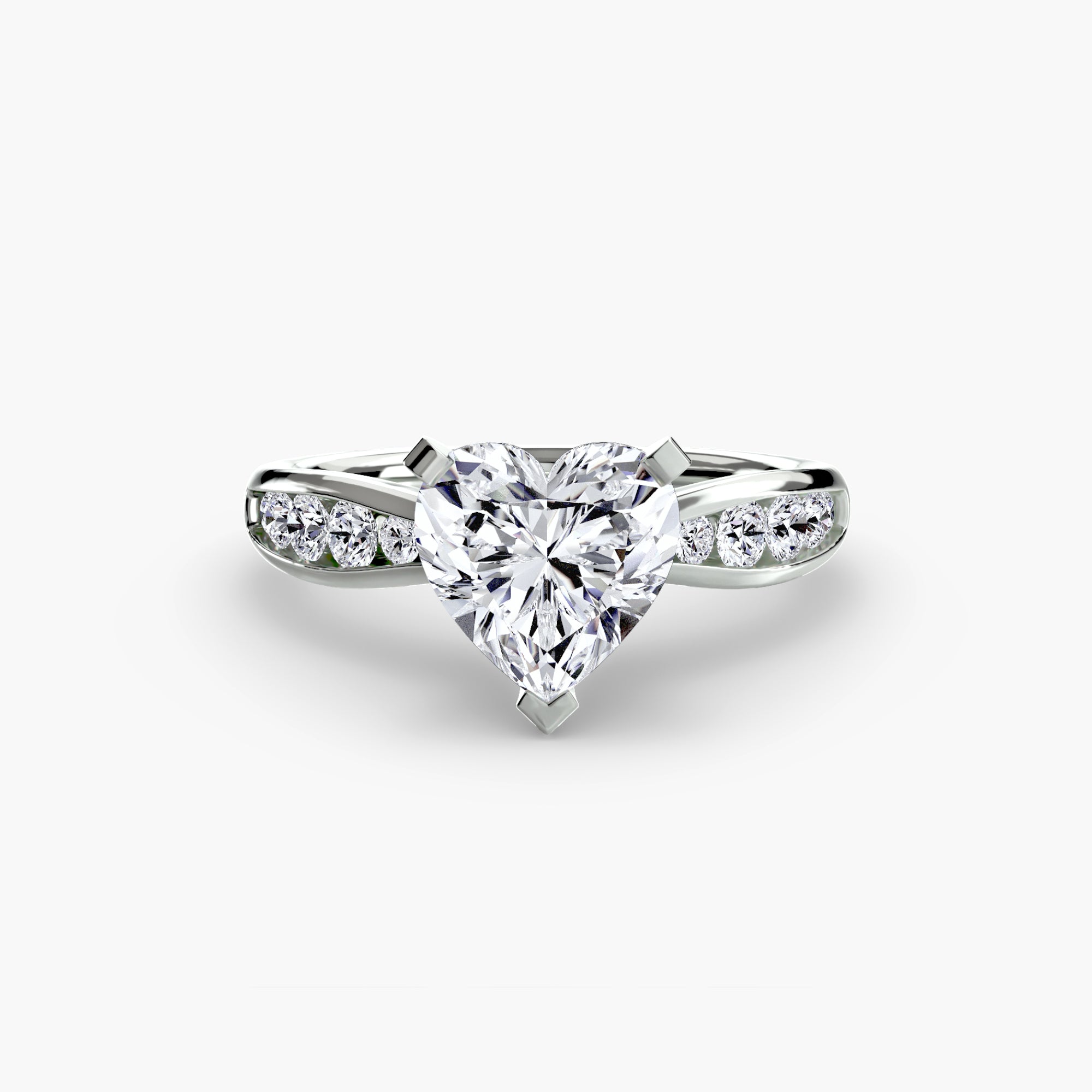 Solitaire with Pavé 3-setting-The Diamond Setter