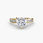 Solitaire with Pavé 3-setting-The Diamond Setter