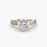 Solitaire with Pavé 3-setting-The Diamond Setter