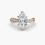 Solitaire with Pavé 3-setting-The Diamond Setter