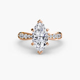 Solitaire with Pavé 3-setting-The Diamond Setter