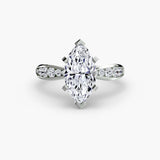 Solitaire with Pavé 3-setting-The Diamond Setter