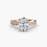 Solitaire with Pavé 3-setting-The Diamond Setter