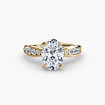 Solitaire with Pavé 3-setting-The Diamond Setter
