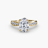 Solitaire with Pavé 3-setting-The Diamond Setter