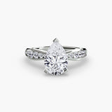 Solitaire with Pavé 3-setting-The Diamond Setter