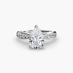 Solitaire with Pavé 3-setting-The Diamond Setter