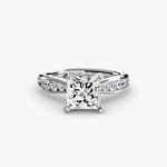 Solitaire with Pavé 3-setting-The Diamond Setter