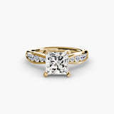 Solitaire with Pavé 3-setting-The Diamond Setter