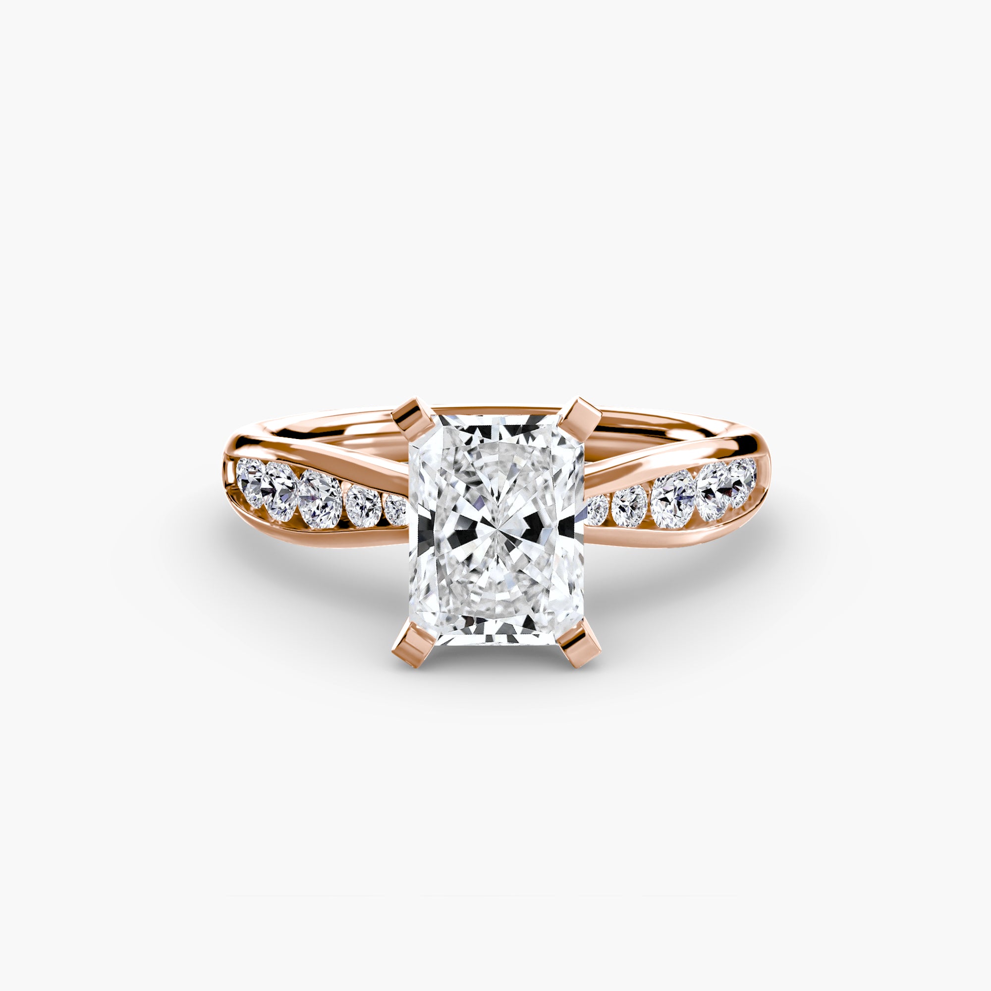 Solitaire with Pavé 3-setting-The Diamond Setter