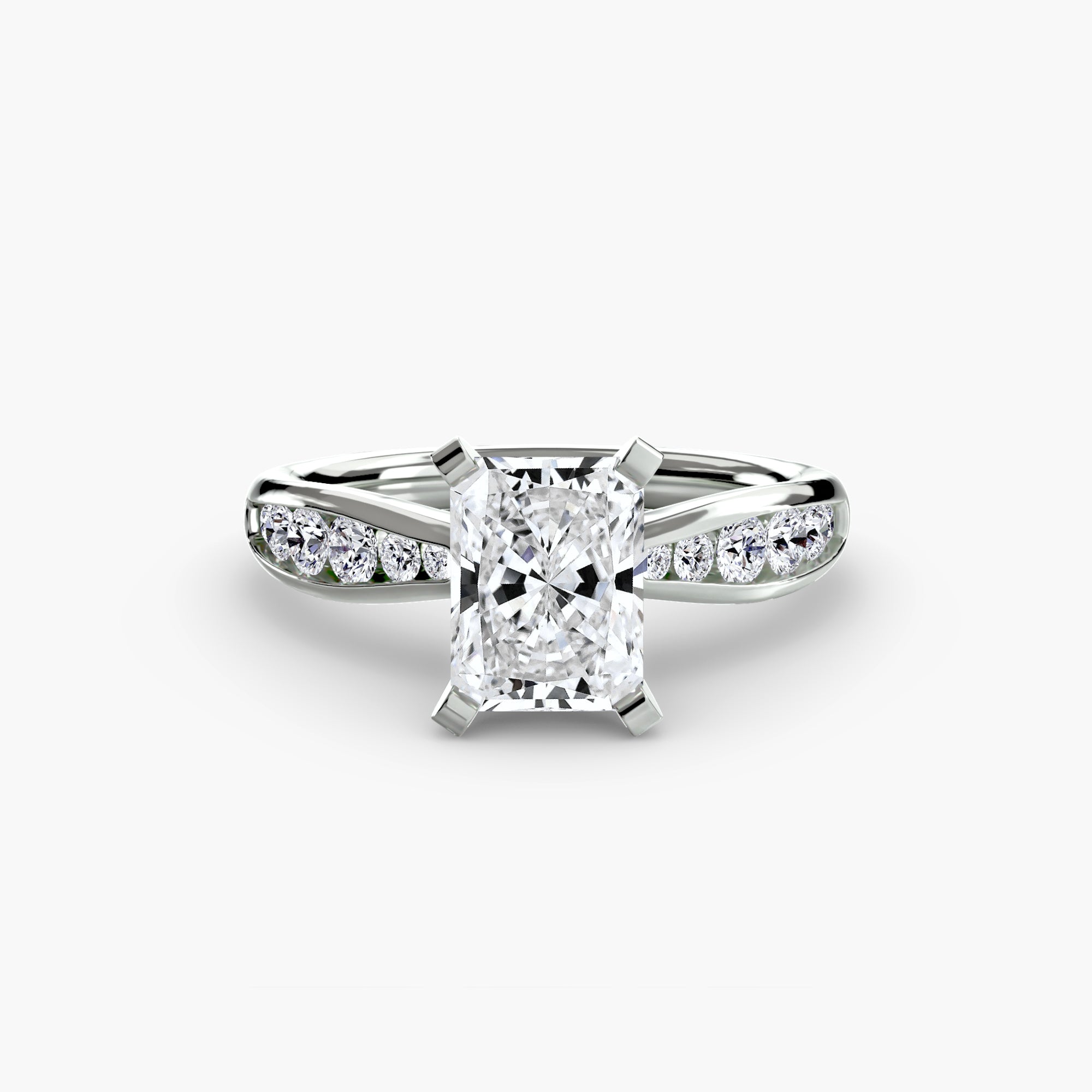 Solitaire with Pavé 3-setting-The Diamond Setter