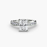 Solitaire with Pavé 3-setting-The Diamond Setter