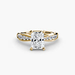 Solitaire with Pavé 3-setting-The Diamond Setter