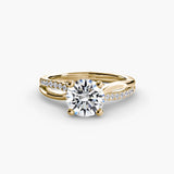 The Split Shank Pavé Solitaire-setting-The Diamond Setter