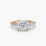 Solitaire with Pavé 4-setting-The Diamond Setter