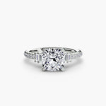 Solitaire with Pavé 4-setting-The Diamond Setter