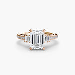 Solitaire with Pavé 4-setting-The Diamond Setter