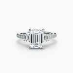 Solitaire with Pavé 4-setting-The Diamond Setter